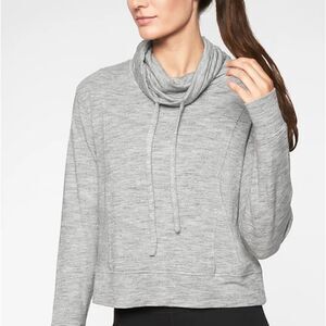 Sold Out Athleta Blissful Cowl Neck Sweatshirt Size Small Activewear Grunge